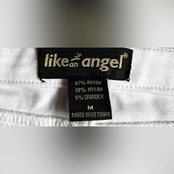 NWOT … LIKE AN ANGEL “Size: M” White Pants - Picture 5 of 5
